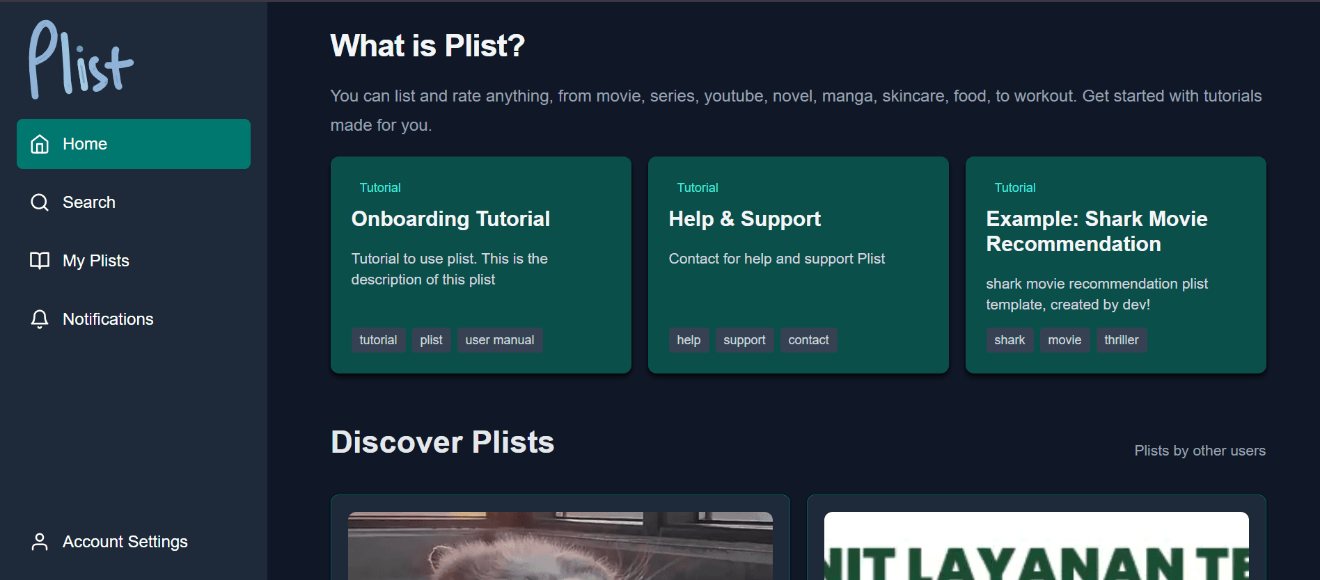 Plist – Minimal Public Wishlist App