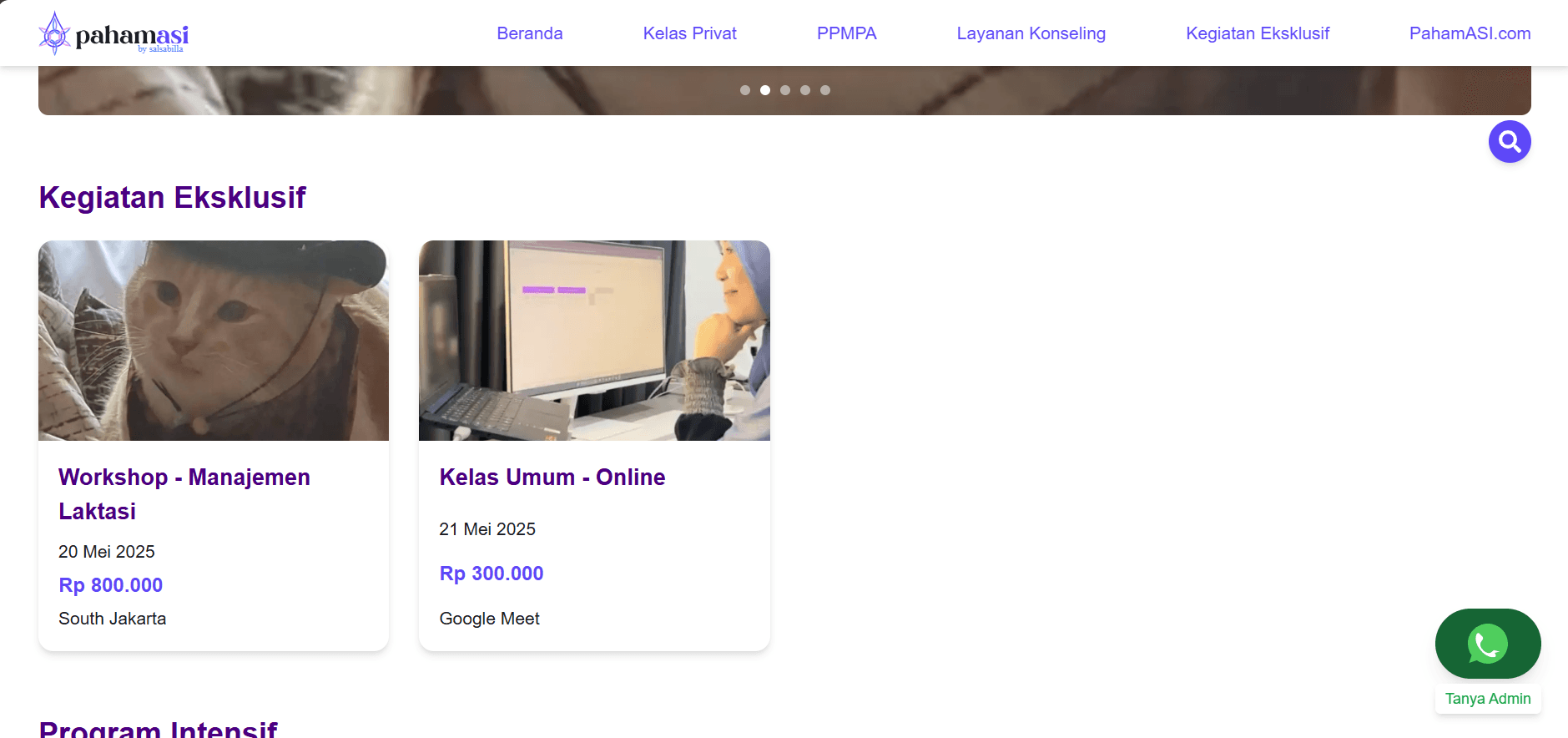 PAHAMASI CATALOG WEBSITE (Dummy)